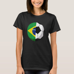 Camiseta Meia Bandeira do Brasil Meia Futebol