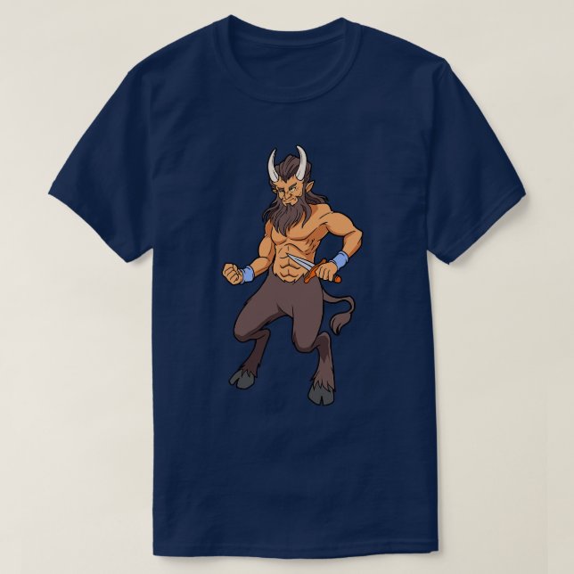 Camiseta Meia cabra Satyr (Frente do Design)