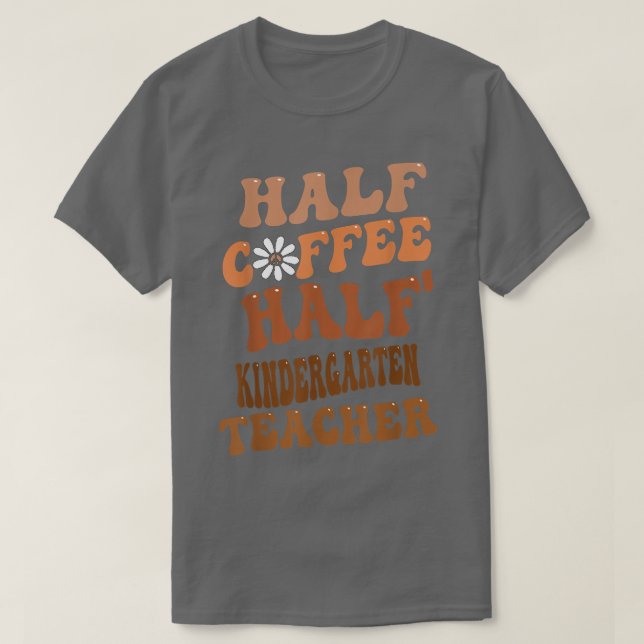 Camiseta Meia-Café - Professor Groovy Retro (Frente do Design)