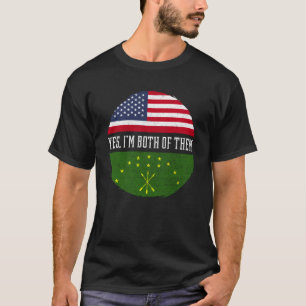 Camiseta Meia-Circassianos Americanos - Bandeira Circassian
