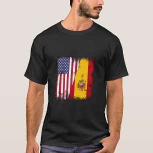 Camiseta Meia-espanhola Bandeira espanhola Hoodie Vintage n