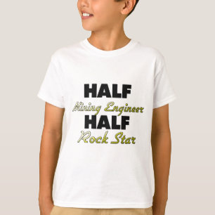 Camiseta Meia estrela do rock do engenheiro de mineração