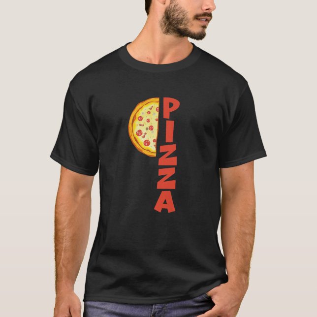 Camiseta Meia Fatia De Pizza Foodie Comida Italiana Funny P (Frente)