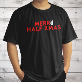 Camiseta Meia feliz De Natal - Natal Engraçado No Feriado D