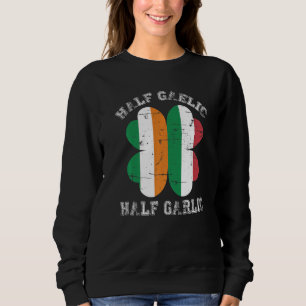 Camiseta Meia gaélica de meio alho italiano - Santo Patríci