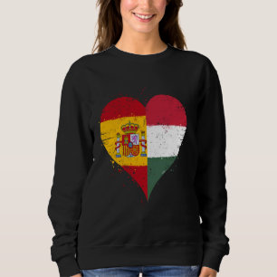 Camiseta Meia Húngara Metade Espanhola A Hungria Bandeira d
