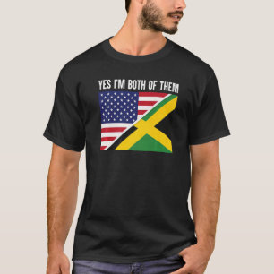 Camiseta Meia-Latino-Americana Jamaicana Sim Ambos