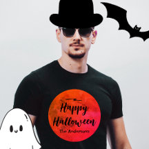 Meia-Lua Cheia Typografia Black Orange Halloween