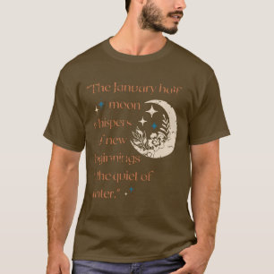Camiseta Meia Lua de janeiro / Novos começos/T-Shirt Vintag