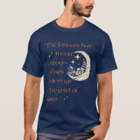 Meia Lua de janeiro / Novos começos/T-Shirt Vintag