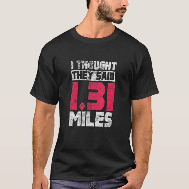 Camiseta Meia Maratona Em Funcionamento 1 31 Milhas De Dist (Frente)
