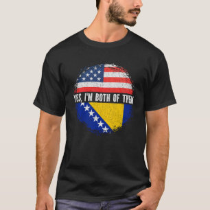 Camiseta Meia-metade americana da Bósnia-Herzegovina