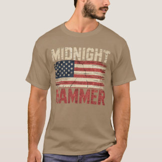 Camiseta Meia-Noite, Hammer B-2, Stealth Jet, Bandeira Usa