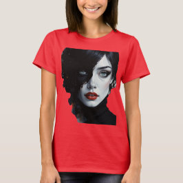 Camiseta Meia-Noite - Retrato De Tinta-Splash