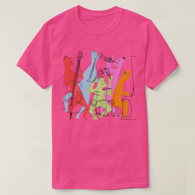 Camiseta Meia-século - Nova Orleans Jazz Quintet (Frente do Design)