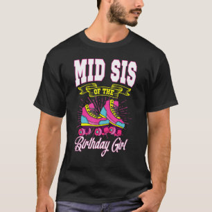 Camiseta Meia-Sis Do Aniversário Rapariga Roller Skates Bda