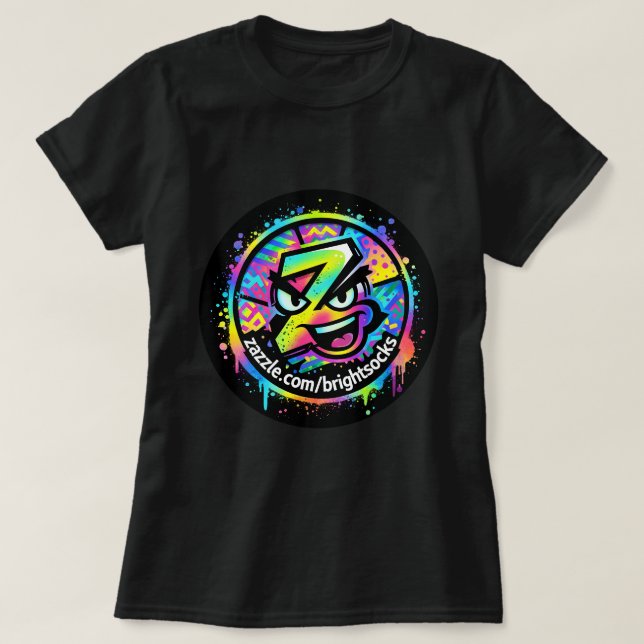 Camiseta Meias Brilhantes Z Logo (Frente do Design)
