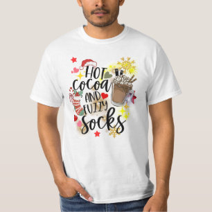 Camiseta Meias de cacau quente e Felpudos