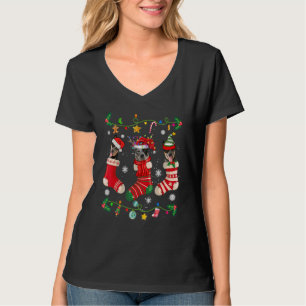 Camiseta Meias de Natal de Bovinos Australianos Cão de Nata