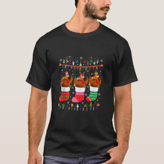 Camiseta Meias de Natal na Turquia Paja