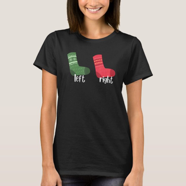 Camiseta Meias Diferentes à Esquerda Direita Custa (Frente)