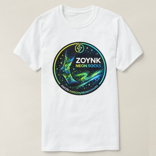 Camiseta Meias Neon Zoynk (Frente do Design)