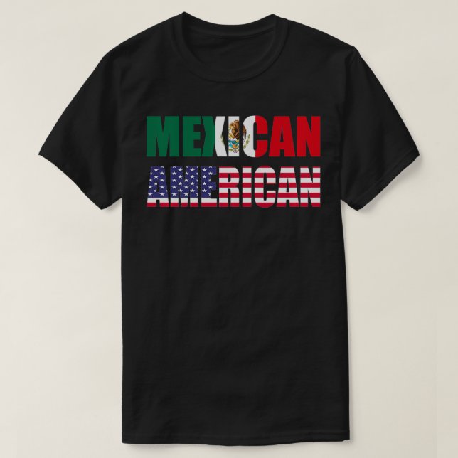 Camiseta Meican American Flag  (Frente do Design)