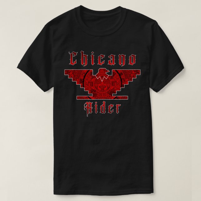 Camiseta Meico Mens Huelga Bird Flag Chicano Rider Farmer b (Frente do Design)