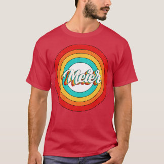 Camiseta Meier Name Shirt Vintage Meier Circle