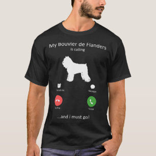 Camiseta Mein Bouvier de Flanders chama e ich mushen gehen