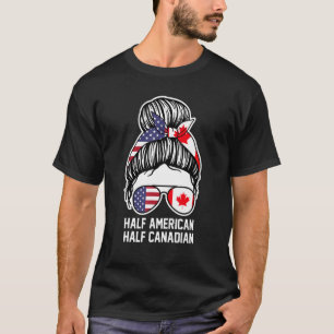 Camiseta Meio americano meio canadense