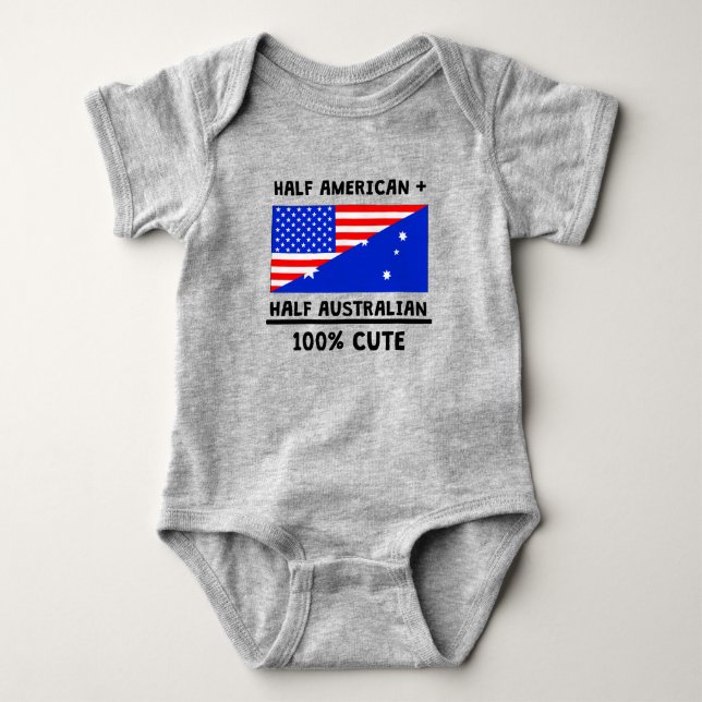 Camiseta Meio australiano 100% bonito (Frente)