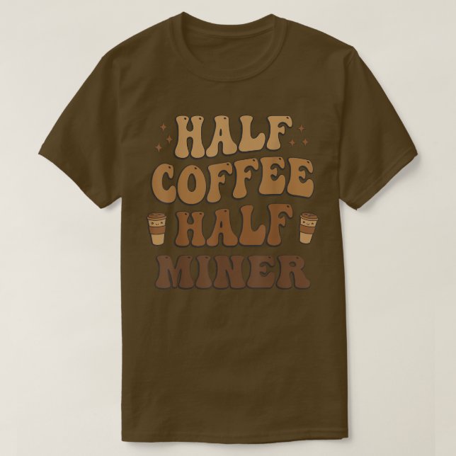 Camiseta Meio Café Meio Mineiro Engraçado (Frente do Design)