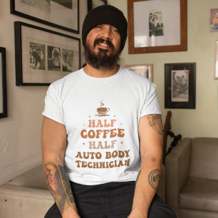 Camiseta Meio Café Meio Técnico de Corpo Automático