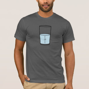 Camiseta Meio cheio de vidro - optimismo