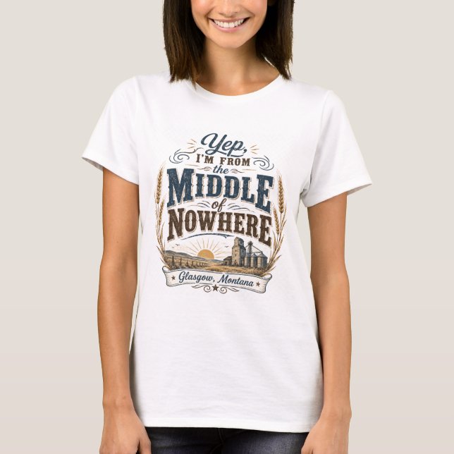 Camiseta Meio do Nada Glasgow Montana (Frente)