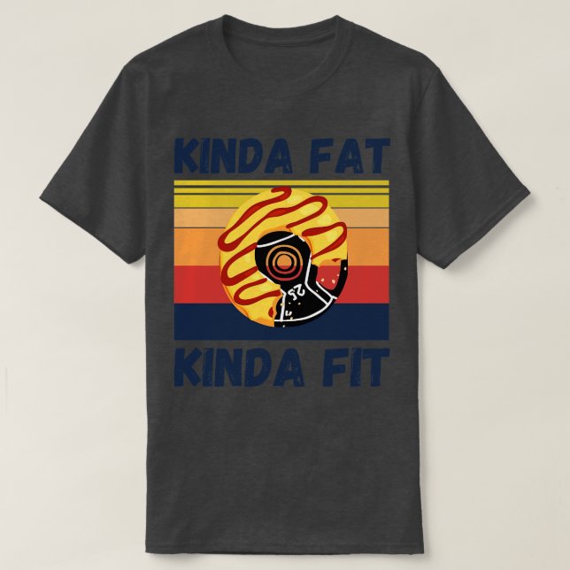 Camiseta Meio Gordo Ajustado Músculos Engraçados (Frente do Design)