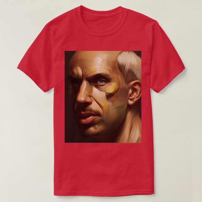 Camiseta meio homem meio biscoito (Frente do Design)