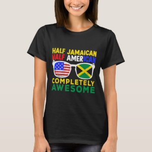 Camiseta Meio jamaicano do Dia da Independência Americana J