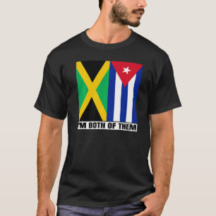 Camiseta Meio jamaicano metade do patrimônio cubano Jamaica