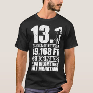 Camiseta Meio Maratona 13,1 Milhas em Execução