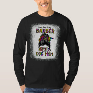 Camiseta Meio ocupado sendo barbeiro e mães de cão D