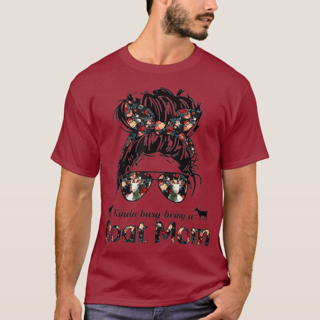 Camiseta Meio Ocupado Sendo Um Cabelo Maluco Da Mãe Em Um Ô (Frente)