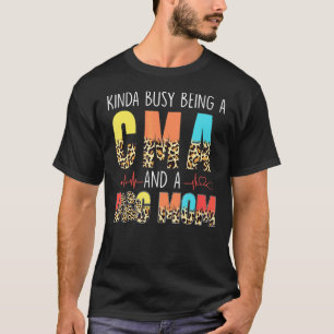 Camiseta Meio Ocupado Sendo Uma Cma E Cachorro Mãe Mães Leo