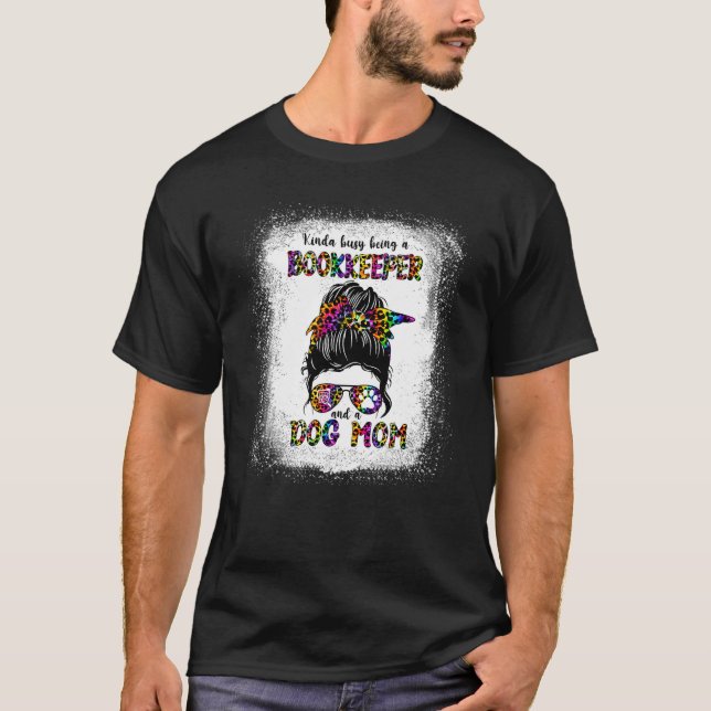 Camiseta Meio Ocupado Ser Guardião E Mãe De Cachorro (Frente)