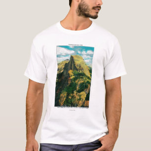 Camiseta Meio resto da abóbada e da nuvem do ponto da