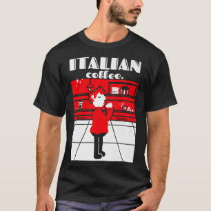 Camiseta Meio século Espresso do Café Italiano Modern C