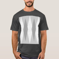 Meio século Modern Cinza Argyle T Shirt