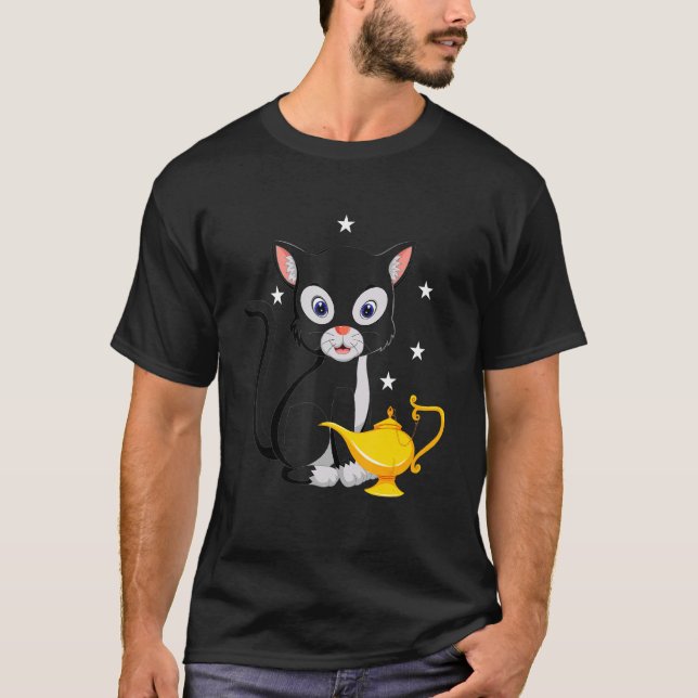 Camiseta Meio século Moderno Engraçado com Luz 1 (Frente)