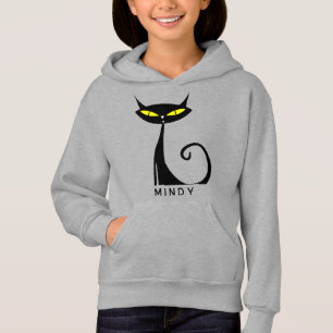 Camiseta Meio século Personalizado Moderno de Gato Negro At